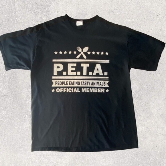 P.E.T.A. Men’s X-Large T-Shirt - Picture 1 of 4
